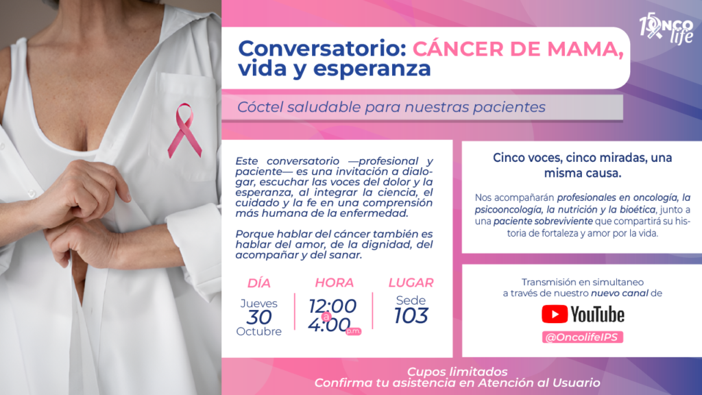 Conversatorio gratuito Cáncer de Mama